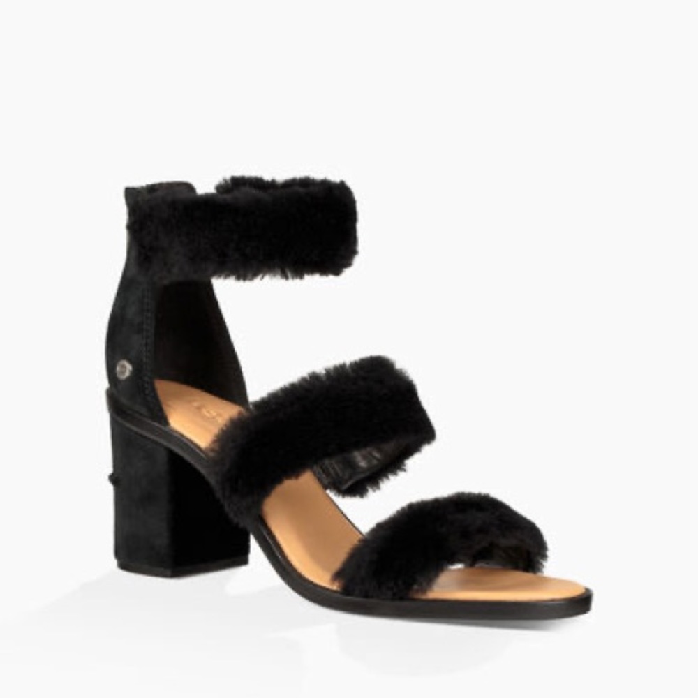 Ugg Del Ray Fur block heel
